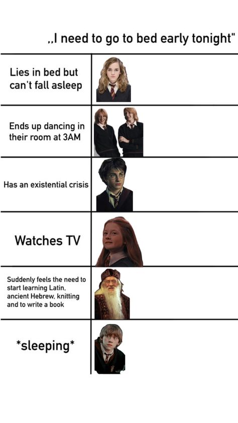 Going to bed early Going To Bed Early, Alignment Chart, Bed Early, Go To Bed Early, Going To Bed, Harry Potter, Bed