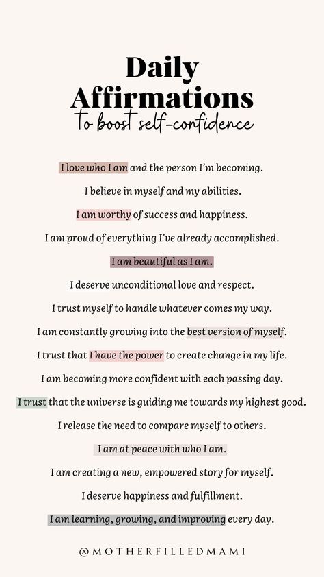 #positivedailyaffirmations #dailyaffirmations #motivationalaffirmations #affirmations #confidence #speaknicelytoyourself #selfconfidence #selfimprovement #selfgrowth Confident Affirmations, Positive Daily Affirmations, Affirmations Confidence, Confidence Affirmations, Journal Inspiration Writing, Healing Affirmations, Writing Therapy, Daily Positive Affirmations, Positive Self Talk