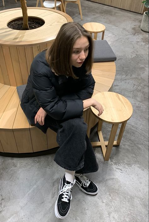 Sk8 Hi Vans Outfit, Vans Sk8 Hi Outfit Woman, Vans Sk8 Hi Outfit, Sk8 Hi Outfit, Vans Shoes Women, Cold Outfit, Sk8 Hi Vans, Vans Outfit, Vans Sk8 Hi