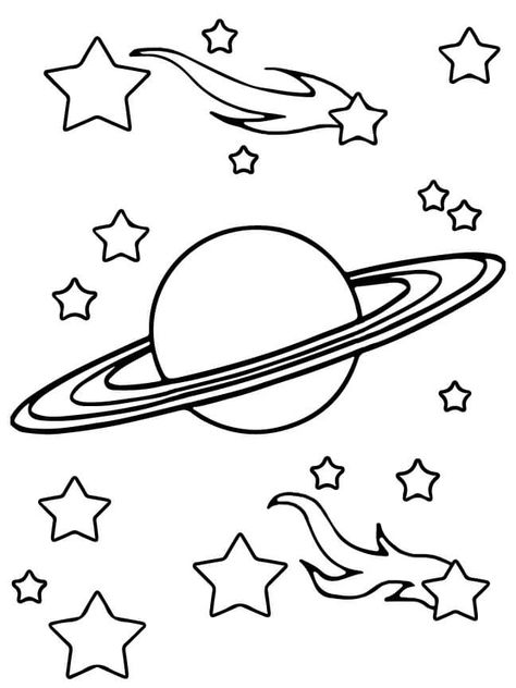 Planet Coloring Pages, Space For Kids, Space Coloring Pages, Star Coloring Pages, Boy Coloring, Space Drawings, Coloring Page Ideas, Coloring Pages Printable, Page Ideas