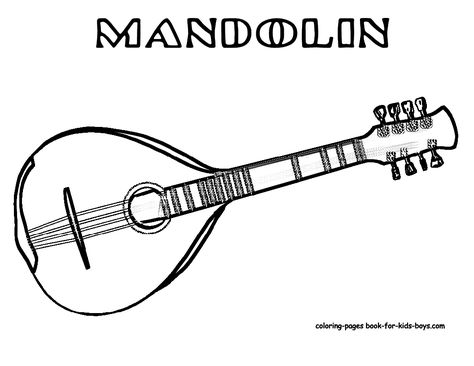 line art for mandolin tattoo Instrument Coloring Pages, Music Coloring Pages, Name Coloring Pages, Georgia Flag, Violin Strings, Guitar Tattoo, Music Coloring, Embroidery Transfers, Dainty Tattoos