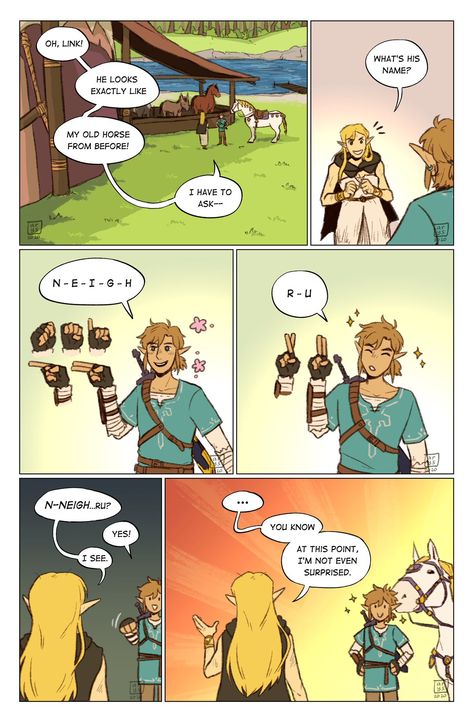 arys ☀️ on Twitter: "horse puns (1/??) #zelink #zelda #botw… " Horse Puns, Botw Zelda, Legend Of Zelda Memes, Zelda Funny, Tears Of The Kingdom, Link Zelda, Ochako Uraraka, Zelda Art, Legend Of Zelda Breath