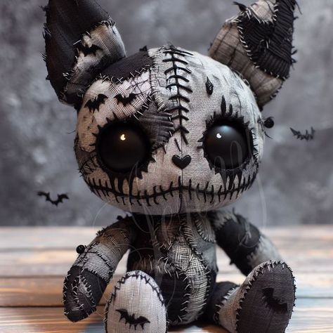 Creepy Doll Art, Ugly Dolls Diy, Creepy Plush, Diy Halloween Doll, Facts About Halloween, Creepy Stuffed Animals, Goth Dolls, Halloween Facts, Ugly Dolls