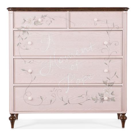 Castle Rooms, Decoupage Decor, Susan G Komen, Oak And Walnut, Accent Chests, White Interiors, White Drawers, Accent Chests And Cabinets, Accent Chest