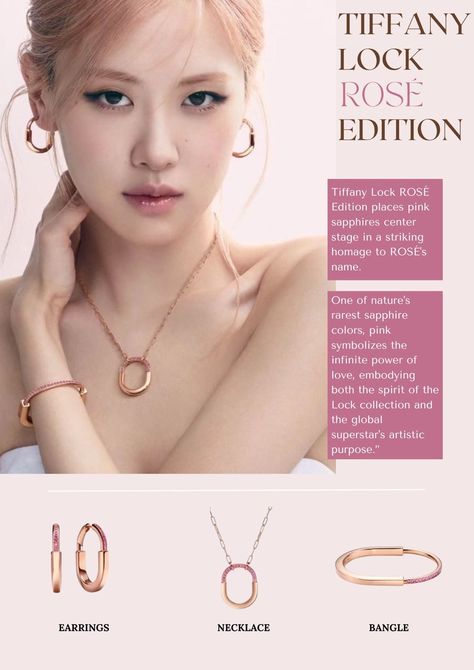 Tiffany Lock ROSÉ Jewelry Collection - K-POP - allkpop forums Alexandre Arnault, Asian Artist, Tiffany And Co Necklace, Luxury Jewelry Brands, Sapphire Color, Rose Jewelry, Tiffany And Co, Jewelry Brand, Rosé Blackpink