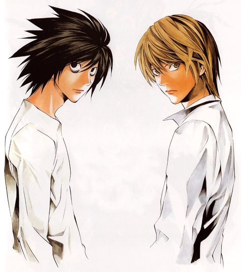 The Art of Takeshi Obata L Icon, Notes Art, L Lawliet, Light Yagami, Art Manga, Manga Artist, L And Light, Anime Wall Art, Manga Covers