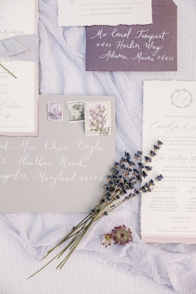 Wedding invitation. Horticulture Center wedding inspiration. A Party en Provence. Published on MODERN LUXURY Provence Wedding, Luxury Magazine, Chateau Wedding, Oil Gifts, Invitation Inspiration, Lavender Wedding, Philadelphia Wedding, Wren, Horticulture