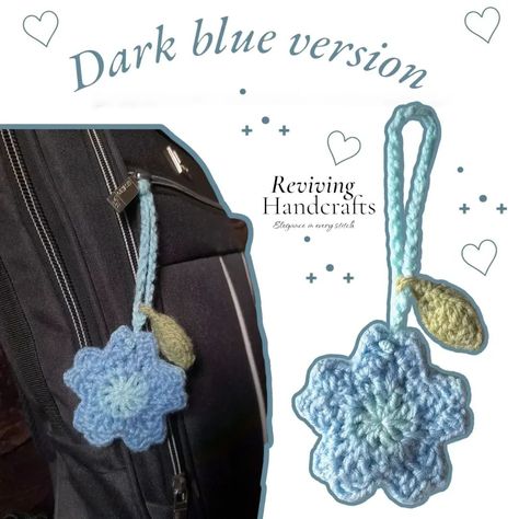 Introducing our beautiful crochet sakura flower keychain in shades of blue and dark blue! 🌸✨ This unique keychain is handcrafted with love, featuring five detailed petals that bring a modern twist to the traditional sakura design. Perfect for adding a touch of elegance to your keys, bags, or accessories. 💙💙 ------------------------------------------------------------- #CrochetKeychain #SakuraFlower #HandmadeWithLove #CrochetAccessories #BlueSakura #KeychainStyle #ElegantCrafts #CrochetLover... Crochet Sakura Flower, Sakura Design, Unique Keychain, Flower Keychain, Unique Keychains, Sakura Flower, Crochet Lovers, Crochet Keychain, Crochet Accessories