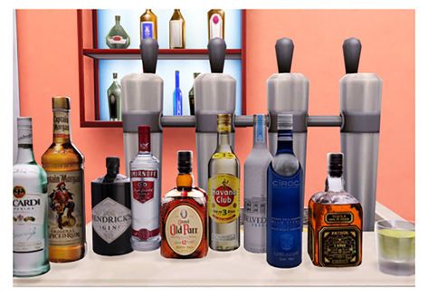 Sims 4 Alcohol, Sims 4 Drinks, Sims 4 Kitchen, Play Sims 4, Sims 4 Clutter, Best Alcohol, Pelo Sims, Sims 4 Game Mods, Play Sims