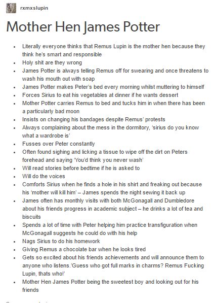 James Potter - Mother Hen Extraordinaire (Seriously, the Marauders wouldn't have survived without him) If James And Lily Potter Survived, James Potter Headcanons, James Potter Headcannons, Mother Hen, Yer A Wizard Harry, Harry Potter Comics, Mom Friend, Harry Potter Headcannons, Harry Potter Jokes