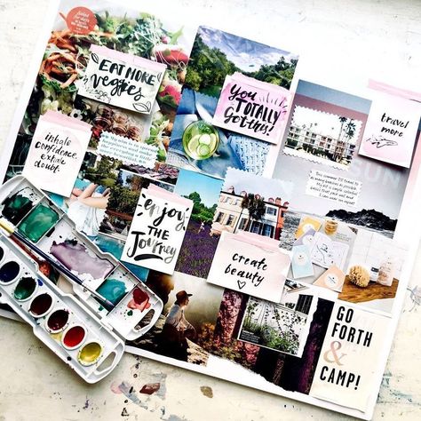 6 Vision Board Ideas For Crafting Your Dream Life Creative Vision Boards, Vision Board Diy, Vision Board Collage, Vision Boarding, Vision Board Ideas, Vision Board Examples, Collage Des Photos, Vision Board Party, Making A Vision Board