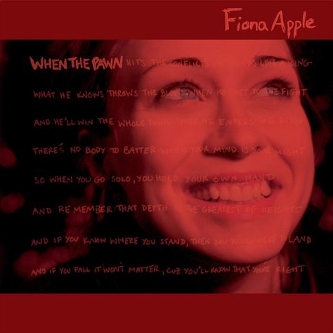 Fiona Apple Lyrics, Fiona Apple Poster, Apple Lyrics, When The Pawn, Apple Poster, So Be It, Genius Lyrics, Fiona Apple, A Girl Like Me