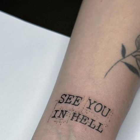 See You In Hell Tattoo, Hell Tattoo, Istanbul Tattoo, Tattoo Work, Chest Tattoo, See You, Tatting, Tattoos, On Instagram