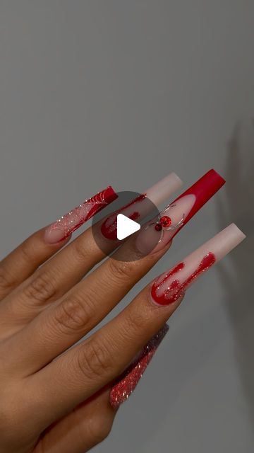 🤍𝐋𝐚𝐬 𝐕𝐞𝐠𝐚𝐬🤍NAILZVAL LLC on Instagram: "Products from @nailzvalshop 
Using acrylic natural pink
Gel #014
Crystal diamond #003
Russian matte topcoat ❤️ 
#halloween #halloweennails#spooky #rednails" Celebrity Nails, Pink Gel, Crystal Diamond, Rhinestone Nails, Diamond Crystal, Halloween Nails, Red Nails, Las Vegas, Fashion Forward