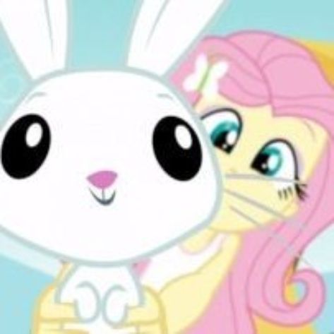 My Lil Pony, Feeling Better, A Bunny, Mlp My Little Pony, Fluttershy, Rainbow Dash, Equestria Girls, Cute Icons, My Little Pony