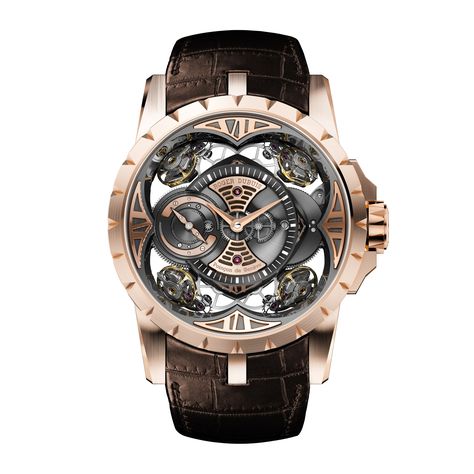 Roger Dubuis Excalibur Quatuor Roger Dubuis Excalibur, Roger Dubuis, Skeleton Watches, Amazing Watches, Dream Watches, Expensive Watches, Watches Unique, Fine Watches, Mens Luxury