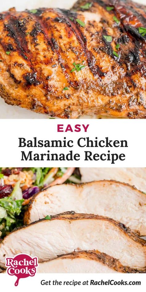 This balsamic chicken marinade is made using ingredients you probably have on hand. It will become a favorite for either grilling or baking in the oven! Chicken Marinade For Oven, Balsamic Chicken Marinade, Baked Chicken Marinade, Best Grilled Chicken Marinade, Balsamic Chicken Marinades, Healthy Chicken Marinade, Easy Chicken Marinade, Spring Recipes Dinner, Easy Whole 30 Recipes