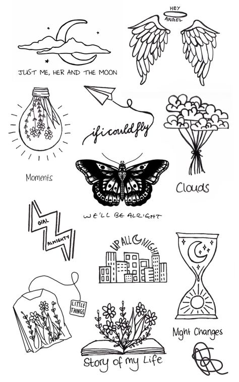 One Direction Stamp Tattoo, Tiny Tattoos Harry Styles, One Direction Aesthetic Tattoo, 1 Direction Tattoos Ideas, 1 Direction Drawings, Song Reference Tattoo, Tattoo Doodles Aesthetic, Harry Styles Song Tattoos Ideas, One D Tattoos