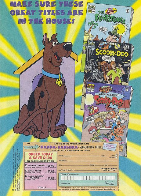 Ad for Hanna-Barbera Titles in "Archie All Canadian Digest" #1, August 1996, Page 77 Shaggy And Scooby, Headless Horseman, 1 August, Hanna Barbera, Archie Comics, Bad Guy, Scooby Doo, Comic Book Cover