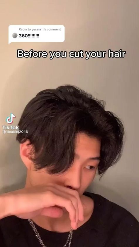 Two Block Long Hair, Middle Part Hairstyles Men Undercut, Middle Part With Undercut, Asian Undercut Men Hairstyles, Middle Part Two Block, Two Block Middle Part Haircut Men, Middle Part Hairstyles Asian, Wolf Cut Men Tutorial, Man Middle Part Hair