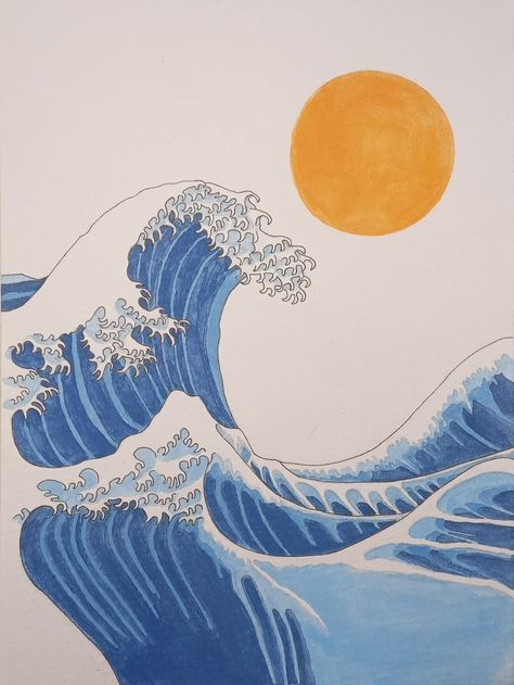 Wave Crashing Drawing, Ocean Waves Drawing Simple, Water Waves Drawing, Sea Waves Drawing, Ocean Waves Drawing, Ocean Wave Drawing, Ocean Drawing, Sea Drawing, Wave Drawing