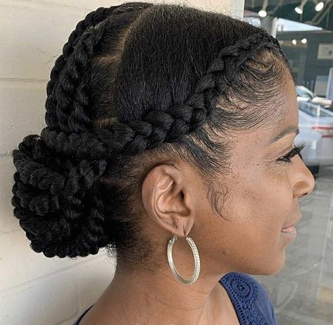 Natural Hair Styles For Valentines Day, Vacation Hairstyles For Black Women Natural Hair, Interview Hairstyles For Black Women, Low Tension Protective Styles, Black Haircuts, Flat Twist Out, Cabello Afro Natural, Short Locs, Twisted Hair