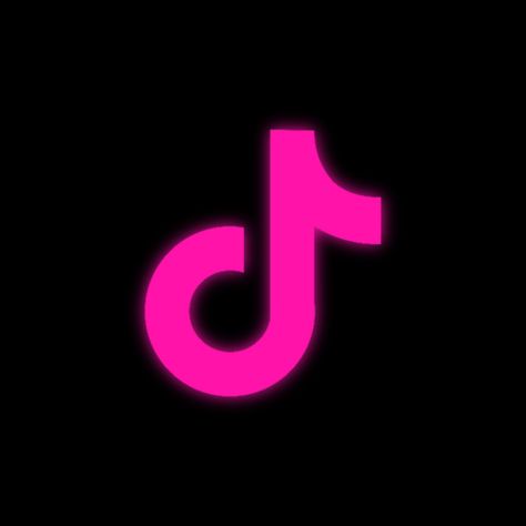 Tiktok Shortcut Icon, Hot Pink Widget Aesthetic, Tiktok Pink Icon, Mcbling Widgets, Pink Tiktok Icon, Hot Pink Icons, Hot Pink App Icons, Ipad Icons, Tiktok Icon