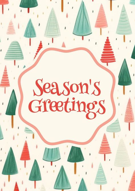 Seasons greetings poster template | premium image by rawpixel.com / Pinn Greeting Poster, Awesome Designs, Circle Frames, About Christmas, Graphic Templates, Template Ideas, Seasons Greetings, Abstract Acrylic, Christmas Pattern