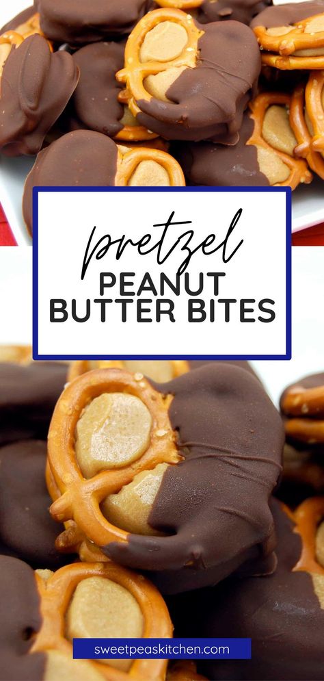 Looking for a simple recipe to make for peanut butter pretzels? This recipe brings together peanut butter pretzel bites with buckeye chocolate - so, so good! Buckeye Pretzel Bites, Buckeye Pretzels, Buckeye Dessert, Peanut Butter Pretzels, Pretzel Bites Recipe, Peanut Butter Pretzel Bites, Peanut Butter Banana Cookies, Peanut Butter Buckeyes, Pretzel Bites Recipes