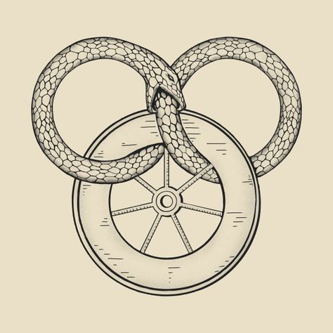 Check out this awesome 'The+Snake+and+the+Wheel' design on @TeePublic! Aes Sedai Symbol, Aes Sedai Tattoo, The Wheel Of Time Art, Wheel Of Time Tattoo Ideas, Wheel Of Time Symbol, Wheel Of Time Art, Wheel Of Time Tattoo, Time Symbol, Time Black And White