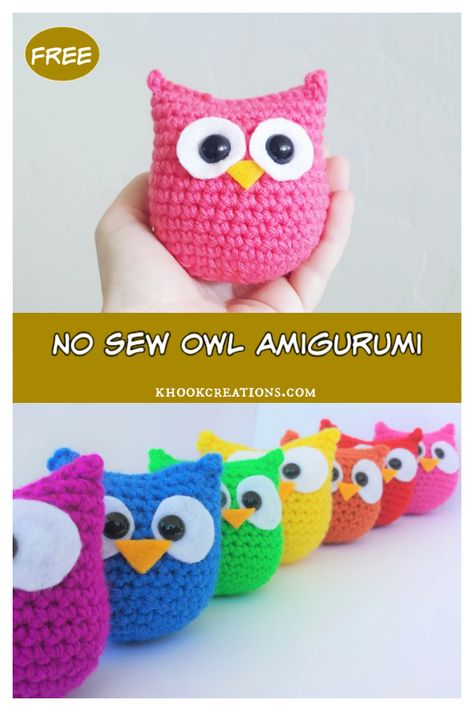 Popular Amigurumi Free Pattern, Easy Small Crochet Stuffed Animals, Cute Easy Amigurumi, Best Selling Amigurumi, Crochet Chenille Yarn Patterns, Easy Crochet Owl Pattern Free, Quick And Easy Crochet Amigurumi, Easy Crochet Arigumi, Quick Amigurumi Pattern Free No Sew