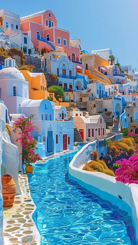 Greece Wallpaper, Beautiful Vacation Spots, Iphone Wallpaper Landscape, Travel Inspiration Destinations, Pretty Landscapes, Beautiful Images Nature, Dream Travel Destinations, Dream Holiday, Vacation Places