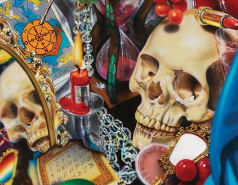 Audrey Flack, Vanitas Paintings, Still Life Artists, Camille Claudel, Gcse Art, Wheel Of Fortune, Hyperrealism, A Level Art, A Skull