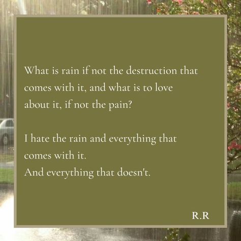 Since everyone was asking me, "YOU HATE THE RAIN?" yes. Yes I do. And this is just a bunch of nonsense words to justify why I hate the rain. I do hate it, but I still wait for it when it's not there. I don't know what I should call it- Controversial post, I hope I don't get cancelled for it. -R.R #poetry #writer #writing #writersofinstagram #explorepage #poetsofinstagram #rain Nonsense Words, Wait For It, Yes I Did, Still Waiting, The Rain, Poetry, Writing, Quick Saves