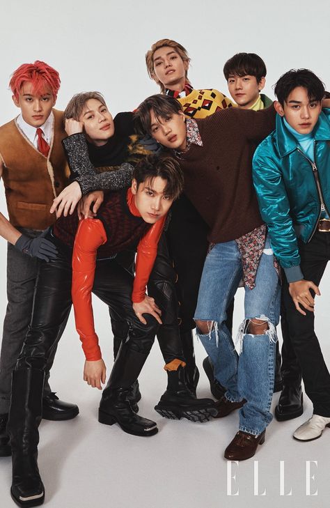 Superm Kpop, Elle Korea, Lucas Nct, Capitol Records, Kim Jongin, Elle Magazine, Nct Taeyong, Boy Band, Byun Baekhyun