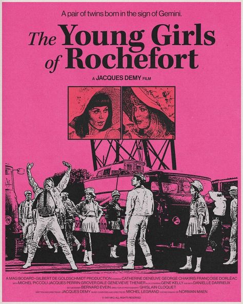 Reposting @sebsmakesart The Young Girls of Rochefort (1967)Demy’s follow up to | Instagram 60s Films, Jacques Perrin, George Chakiris, Michel Legrand, Jacques Demy, My Own Private Idaho, Girl Interrupted, Poster Boys, Love Film