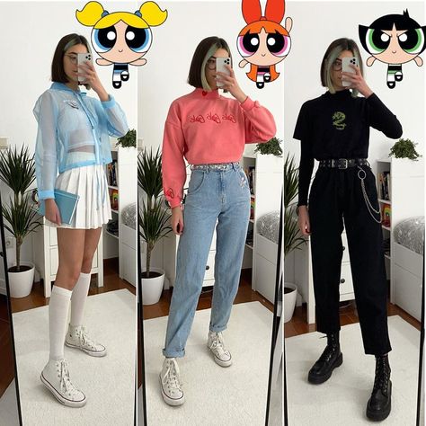 Powerpuff Girls Costume, Princess Inspired Outfits, Super Nana, Mode Ulzzang, Movie Inspired Outfits, Disney Inspired Fashion, Character Inspired Outfits, Trendy Halloween Costumes, Powerpuff Girl