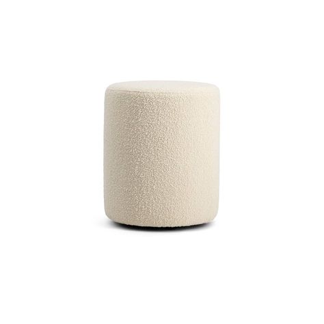 Cream white curly wool footstool - Mobile - The Socialite Family Round Footstool, Socialite Family, Light Crafts, Polyurethane Foam, Interior Ideas, Design Store, Cream White, Wool, Cream