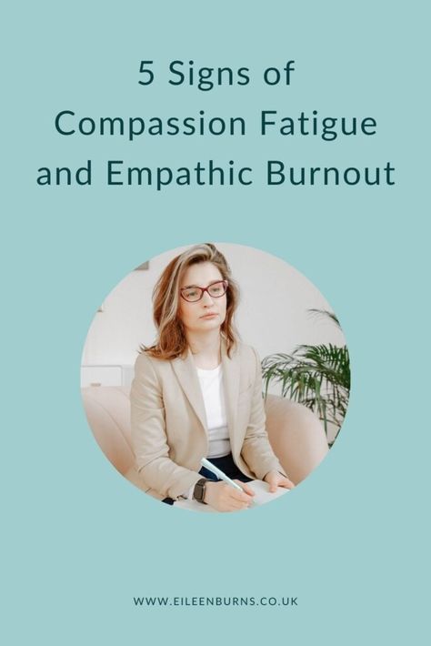 5 Signs Of Compassion Fatigue And Empathic Burnout Health Coach Logo, Health Coach Branding, Fatigue Symptoms, Compassion Fatigue, Mental Health First Aid, Coach Website, Woman Business Owner, Highly Sensitive, Self Compassion