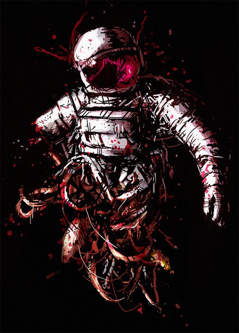 “astronaut sketch for fb and da by mesozord ” Icarus Tattoo, Navy Art, Astronaut Art, Space Illustration, Arte Cyberpunk, Cosmic Horror, Sci Fi Horror, 다크 판타지, Astronauts In Space