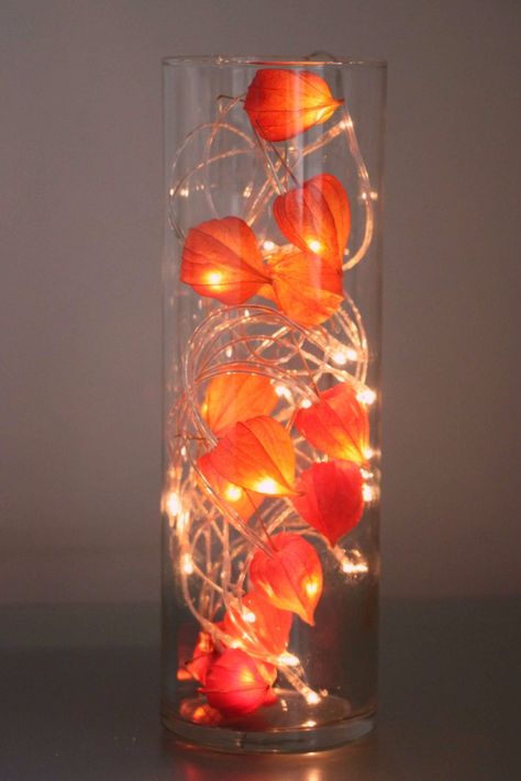 Cool Orange Fall &Thanksgiving Decorating Ideas with Chinese Lanterns  (9) Chinese New Year Flower, Ideas Decoracion Navidad, Chinese Lanterns Plant, Dekoratívne Vence, Chinese New Year Party, Chinese New Year Crafts, Chinese Decor, Chinese New Year Decorations, New Year's Crafts