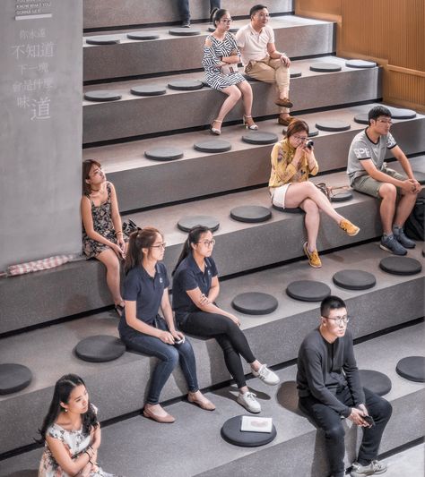 Altlife Bookstore in Ningbo,© Dirk Weiblen Stepped Seating, Seating Area Design, Cafe Seating, Workplace Design, Street Furniture, Human Interaction, Bleachers, Urban Spaces, Learning Spaces