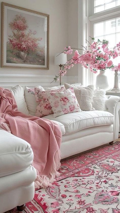 Home Decor Cozy, Elegant Living Room Decor, Shabby Chic Living, Shabby Chic Living Room, Casa Vintage, Classy Decor, Chic Living Room, Elegant Living Room, Decoration Inspiration