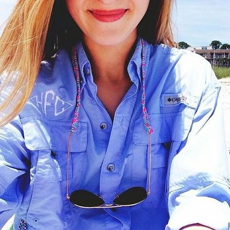 Preppy Life, Preppy Southern, Southern Ladies, Pink Monogram, Preppy Girl, Southern Girl, Down South, Fishing Shirts, Preppy Outfits