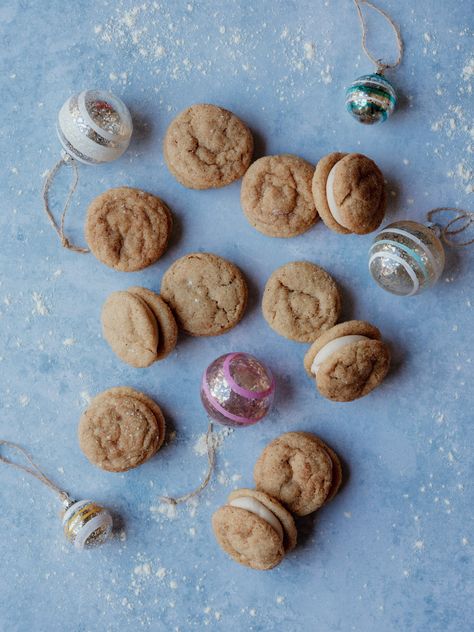 Sourdough Eggnog Snickerdoodles — Coco et Sel Eggnog Snickerdoodles, Sourdough Cookies, Rum Extract, Ice Cream Scooper, Snickerdoodles, Cream Of Tartar, Confectioners Sugar, Cinnamon Sugar, Clean Hands