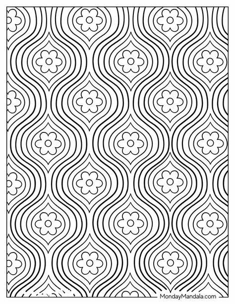 20 Pattern Coloring Pages (Free PDF Printable Pattern Coloring Pages Free Printable, Pattern Coloring Pages Free, Wallpaper Coloring Pages, Coloring Pages Geometric, Coloring Pages Abstract, Geometric Coloring Pages, Abstract Coloring Pages, Bear Coloring Pages, Geometric Pattern Art