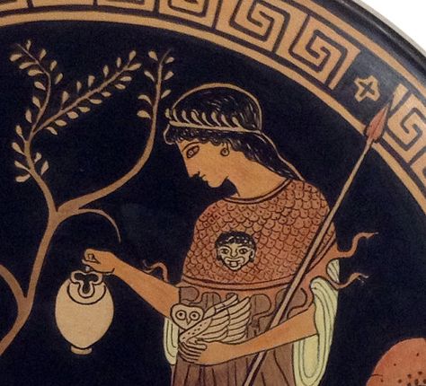 #Athena gives water to #Herakles Greek Amphora, Ancient Greek Ceramics, Ancient Greece Art, Ancient Greek Vase Painting, Ancient Greek Vase, Roman Myth, Greece Painting, Ancient Greek Pottery, Greece Art