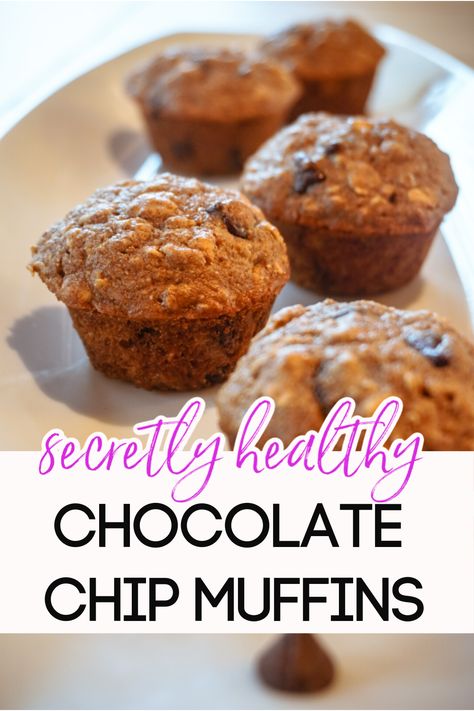 Chocolate Chip Oatmeal Muffins, Gluten Free Chocolate Chip Muffins, Low Calorie Oatmeal, Low Calorie Muffins, Healthy Chocolate Chip Muffins, Healthy Muffins For Kids, Oatmeal Muffins Healthy, Oatmeal Chocolate Chip Muffins, Choc Chip Muffins