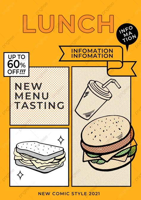 Food Comic, Food Promotion, Restaurant Themes, Fast Food Menu, Food Template, Western Restaurant, Restaurant Catering, Fire Pizza, Gourmet Burgers