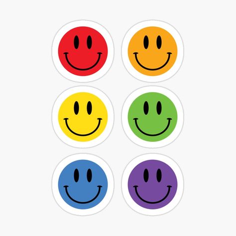 Smiley Stickers, Smiley Sticker, Aesthetic Business, Heart Stickers, Coloring Stickers, Happy Colors, Smiley Face, Cute Stickers, Drawing Sketches